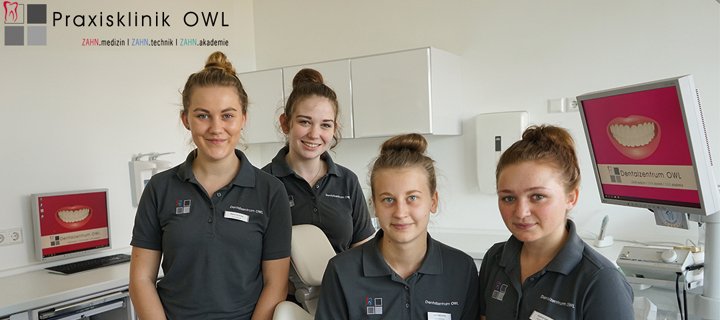 Das Dentalzentrum OWL freut sich über fünf neue Auszubildende
