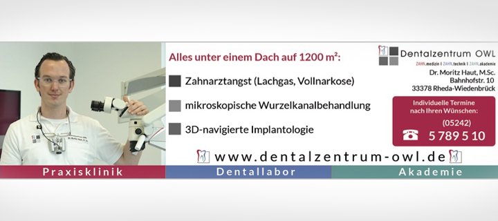 Dr. Moritz Haut, Zahnarzt des Dentalzentrum OWL absolviert seinen zweiten Masterabschluss!