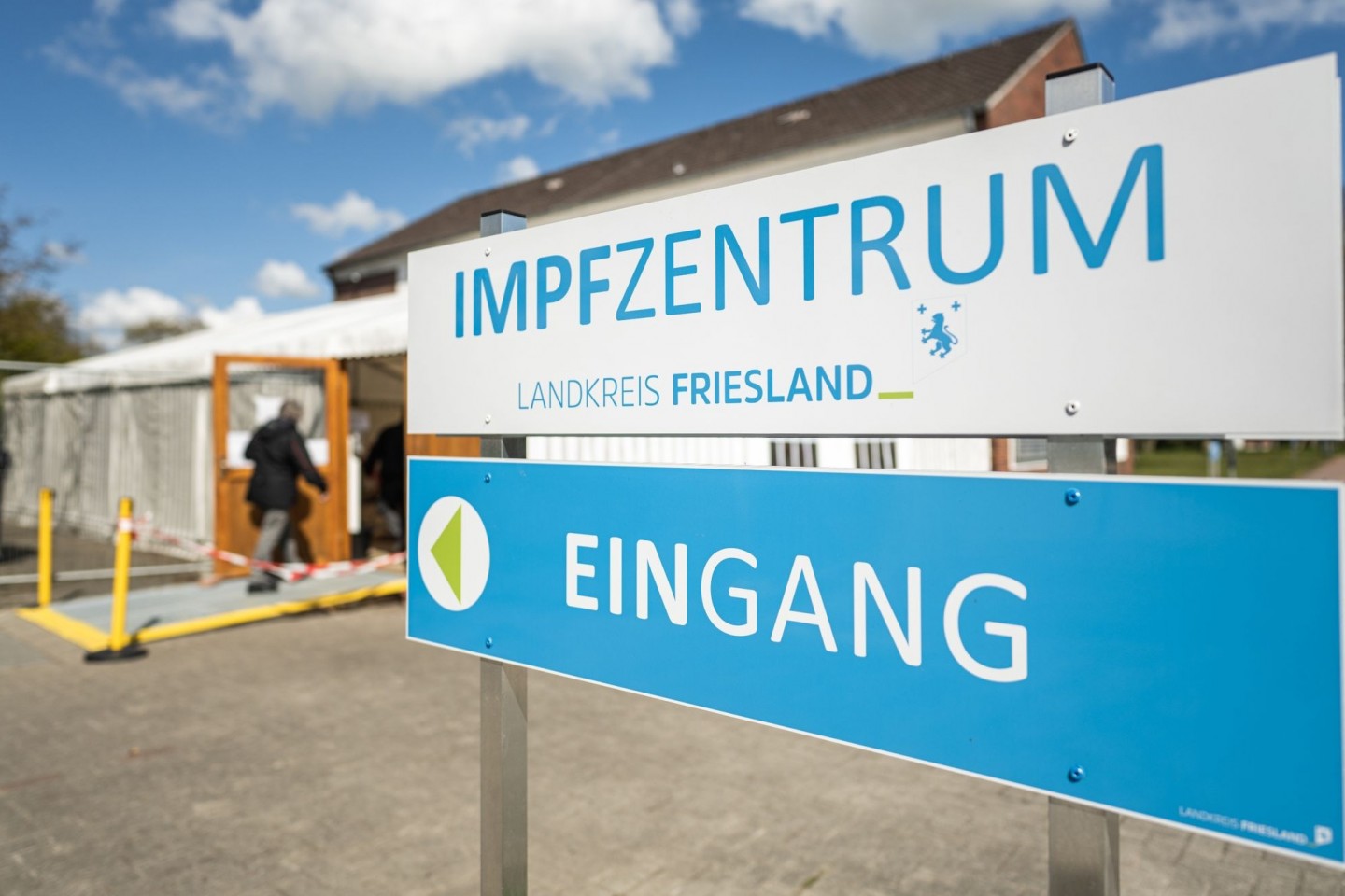 Das Impfzentrum des Landkreises Friesland in Schortens.