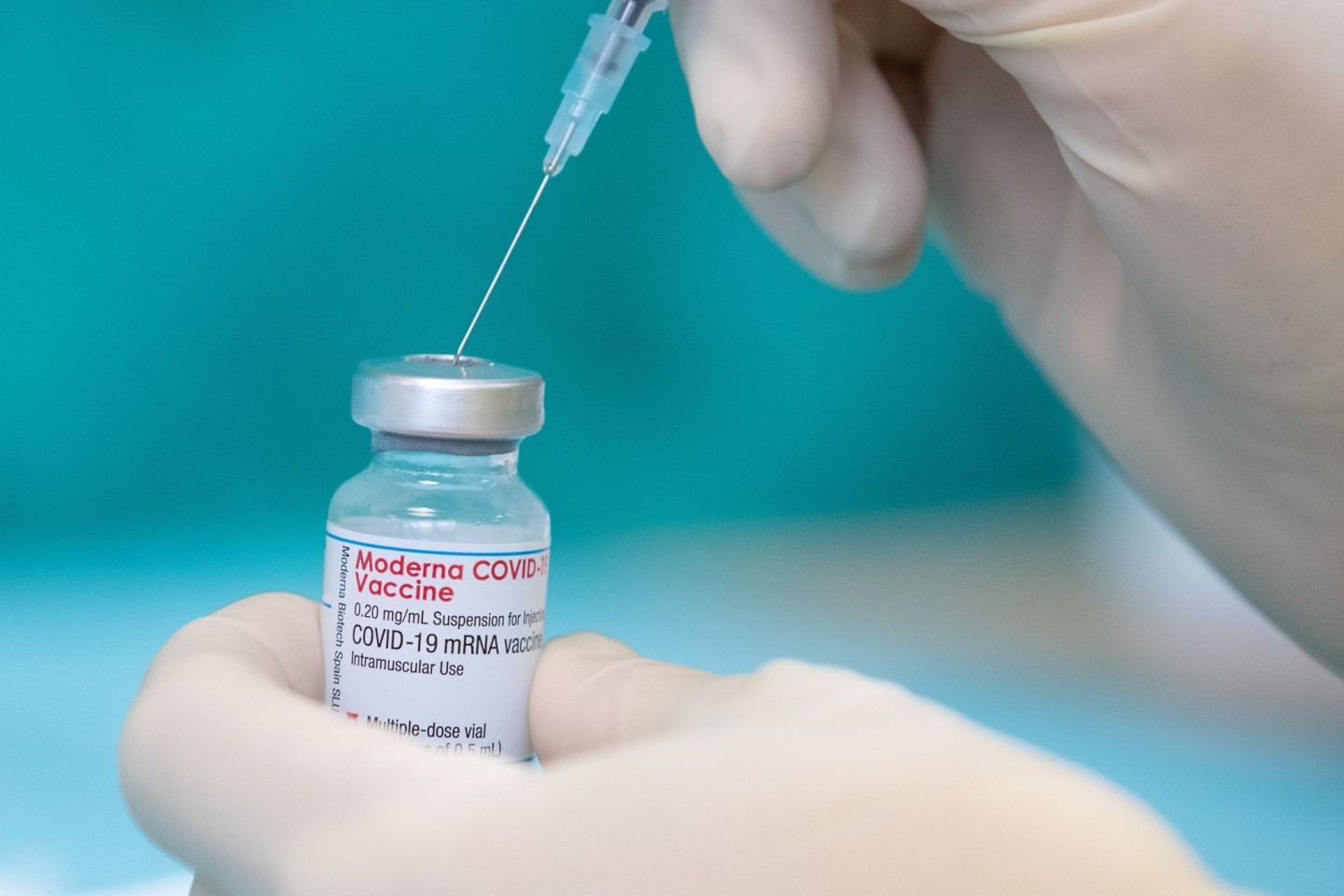 Der Impfstoff des Herstellers Moderna gegen das Coronavirus.