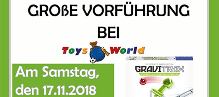 Große GraviTrax-Vorführung bei ToysWorld in Gütersloh