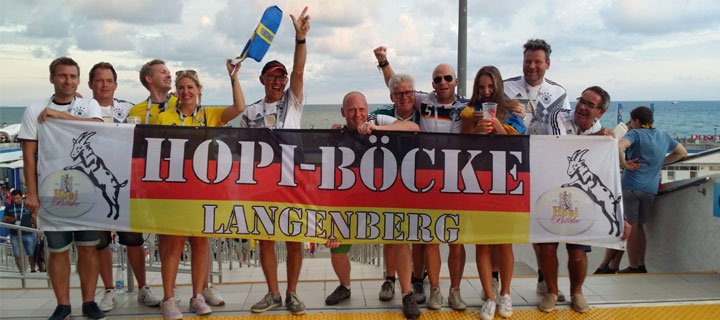 HoPi-Böcke Langenberg live im Stadion in Sotschi