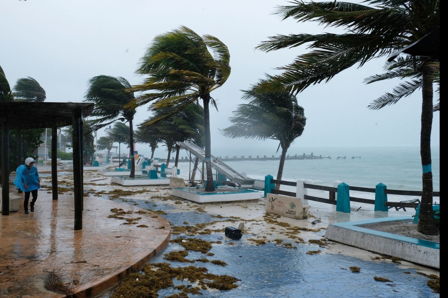 Der Hurrikan «Grace» zieht über Mexiko.