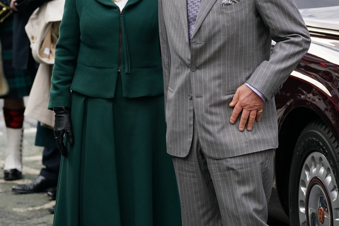 König Charles III. und Königsgemahlin Camilla bei ihrem Besuch in York, wo es zu dem Zwischenfall kam.