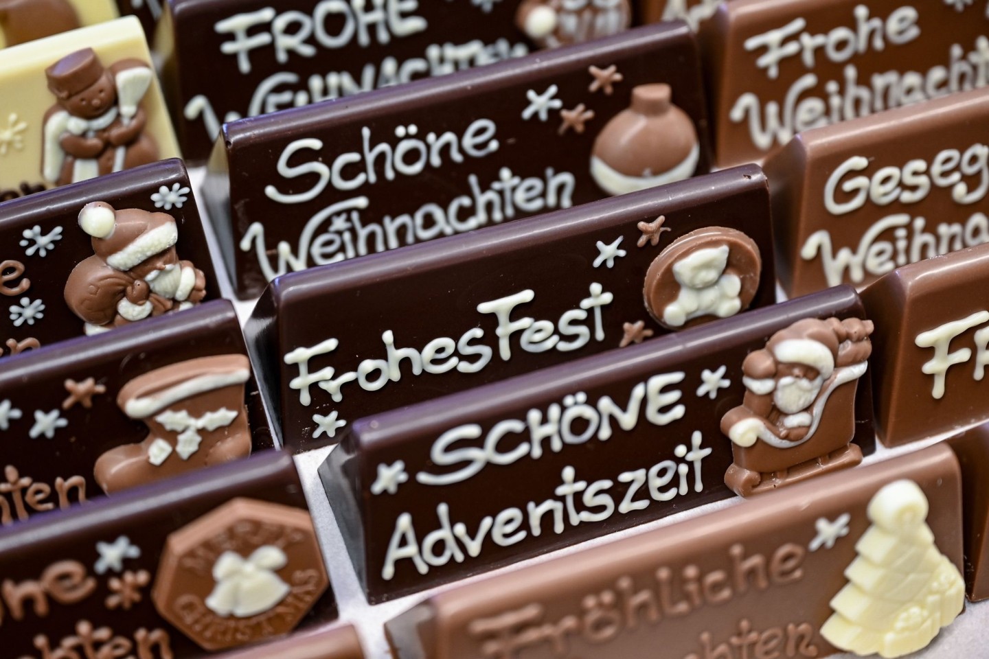 In Deutschland werden durchschnittlich im Jahr rund neun Kilogramm Schokolade pro Kopf gegessen.