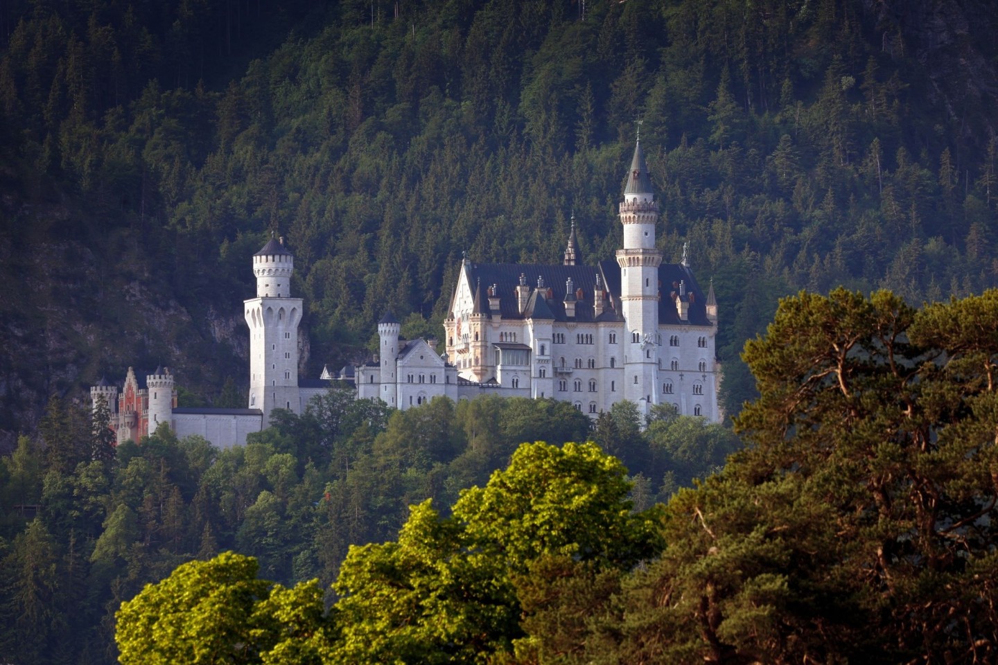 Das weltberühmte Schloss Neuschwanstein in Schwangau.
