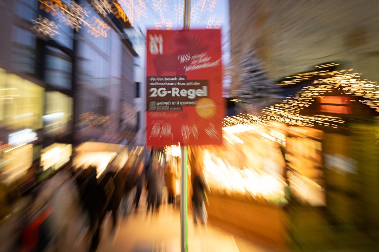 Für den Weihnachtsmarkt in Bielefeld gilt eine 2G-Pflicht.
