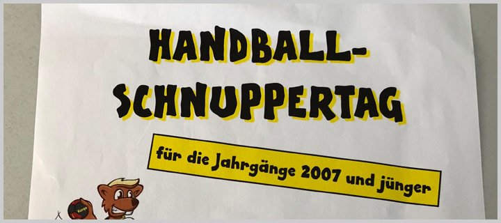 TSG Rheda Handball Schnuppertag