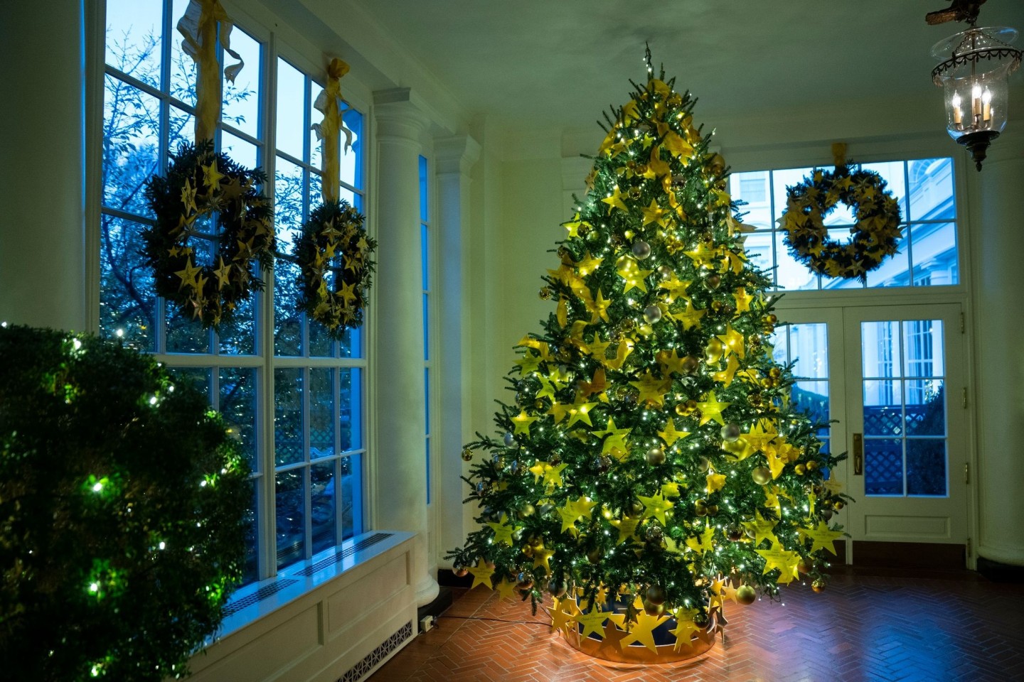 Der Gold Star Tree im Weißen Haus.