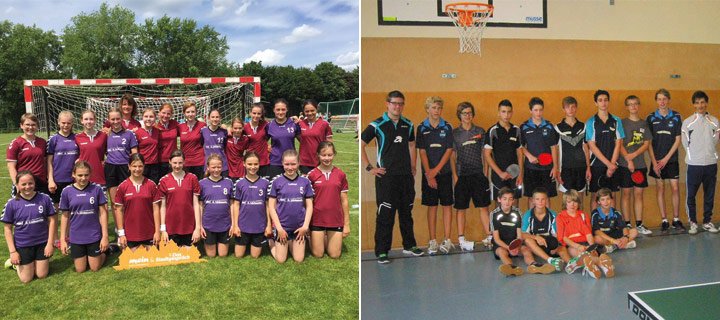 Wir begrüßen die Handballabteilung des WTV & die Tischtennisabteilung des SCW