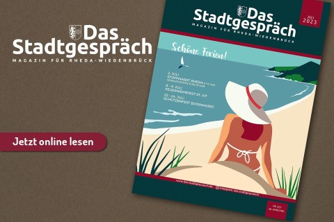 Highlights im Juli in Rheda-Wiedenbrück: Jetzt die neue Ausgabe des Stadtgesprächs durchblättern!